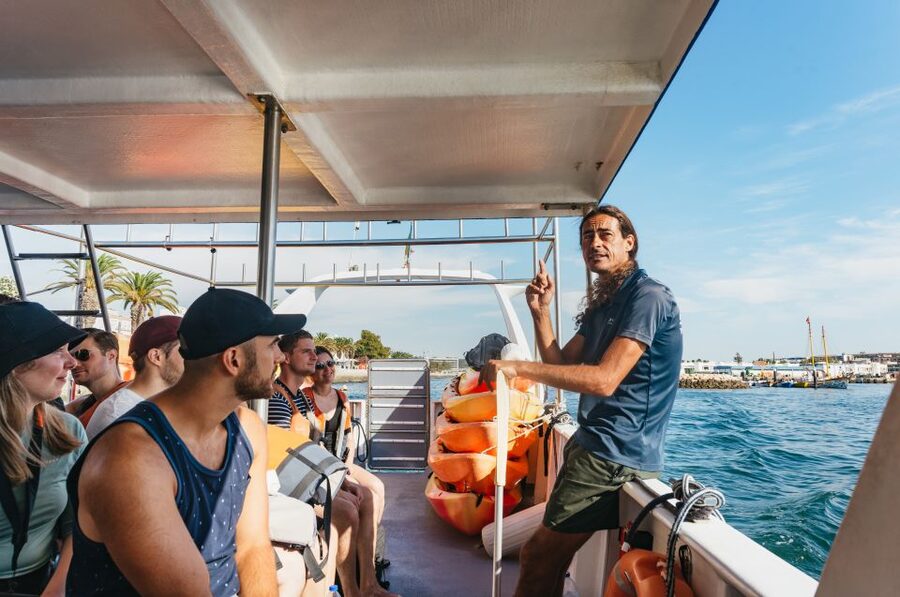 From Lagos: Kayaking and Boat Cave Explorer Tour - Paddling through the caves and small beaches