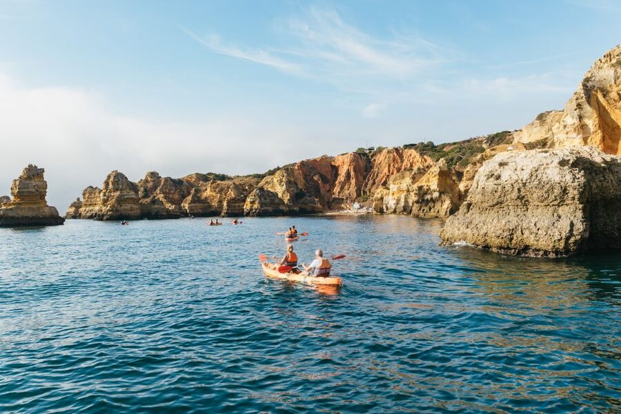 From Lagos: Kayaking and Boat Cave Explorer Tour - Meeting at Lagos Marina
