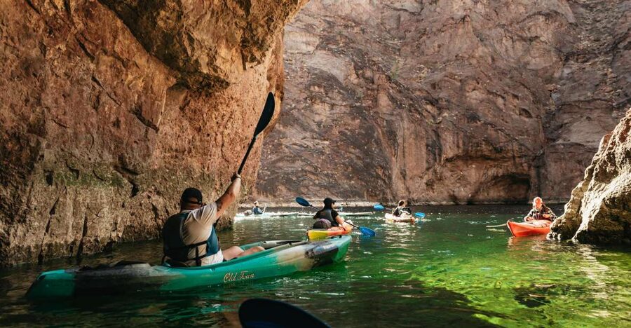 From Las Vegas: Emerald Cave Guided Kayaking Tour - Getting set up at Willow Beach Marina