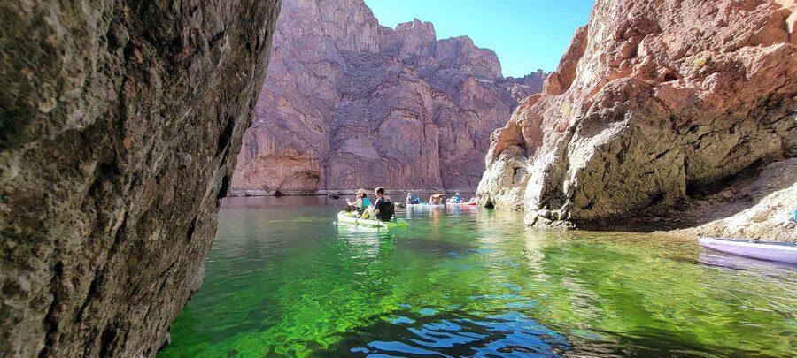 From Las Vegas: Emerald Cave Kayak Tour with Hotel Pickup - Why the sit-on-top kayak helps first-time paddlers