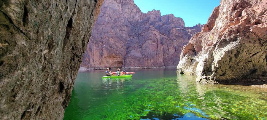 From Las Vegas: Emerald Cave Kayak Tour with Hotel Pickup - Paddling through Black Canyon