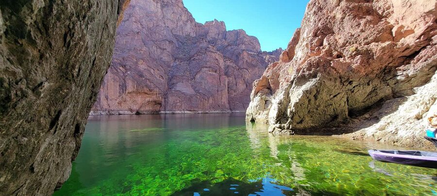 From Las Vegas: Emerald Cave Kayak Tour with Hotel Pickup - Small-group size and guide quality