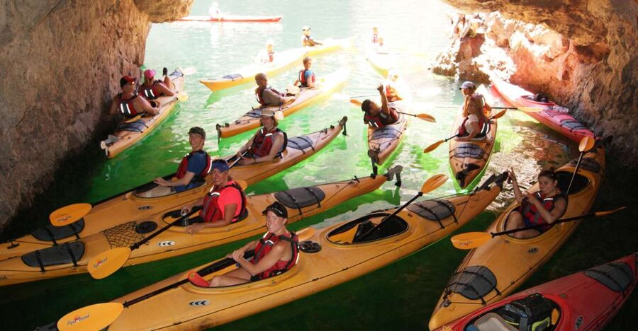 From Las Vegas: Emerald Cave Kayak Tour with Shuttle Pickup - Paddling through Black Canyon