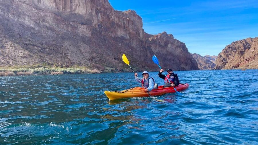 From Las Vegas: Kayak Rental with Shuttle to Emerald Cave - Paddling the Colorado River toward Emerald Cave