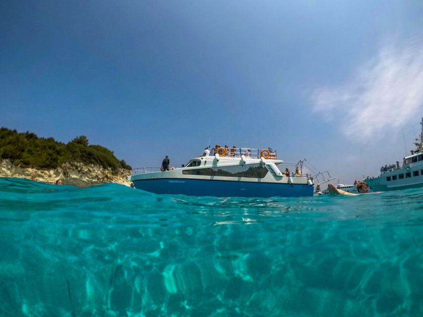 From Lefkimmi: Sivota,Blue Lagoon & Cave Cruise by Speedboat - Swimming at the Blue Lagoon
