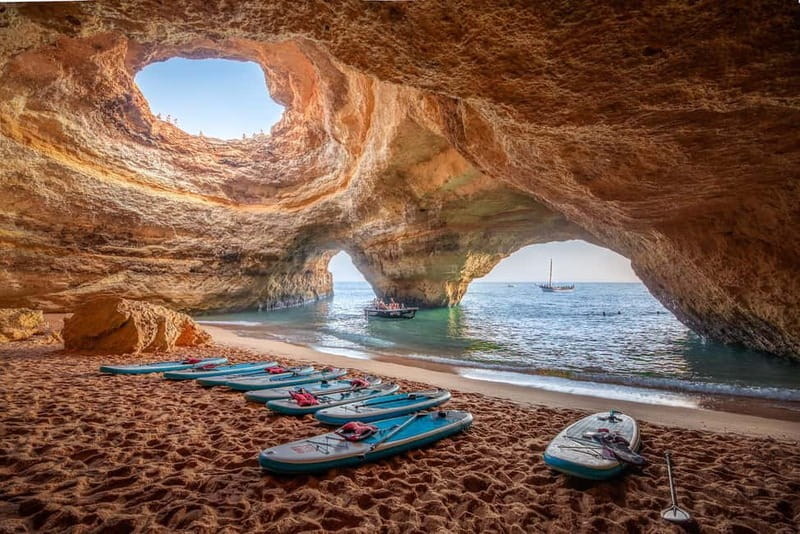 From Lisbon: Algarve, Benagil Sea Cave & Lagos Full-Day Tour - Benagil Cave: viewpoint first, water trip second