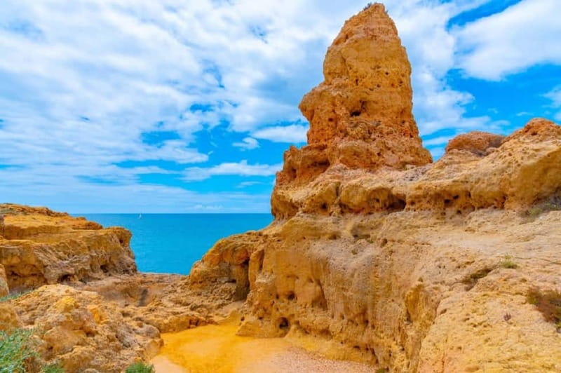 From Lisbon: Algarve, Benagil Sea Cave & Lagos Full-Day Tour - Carvoeiro connects the cliffs with the resort coast