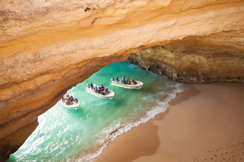 From Lisbon: Algarve, Benagil Sea Cave & Lagos Full-Day Tour - Algar Seco and Boneca Cave start the coastal sightseeing
