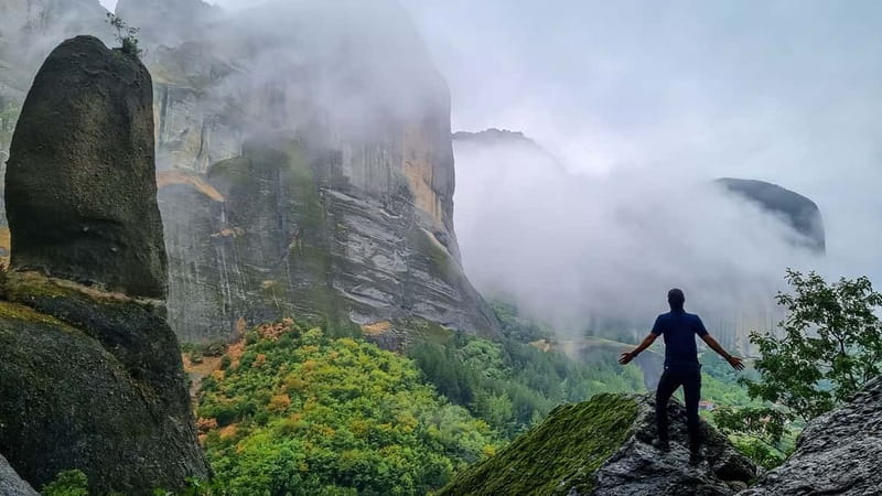 From Meteora: Hidden Hermit Caves Sunset Hiking Tour - Key points at a glance