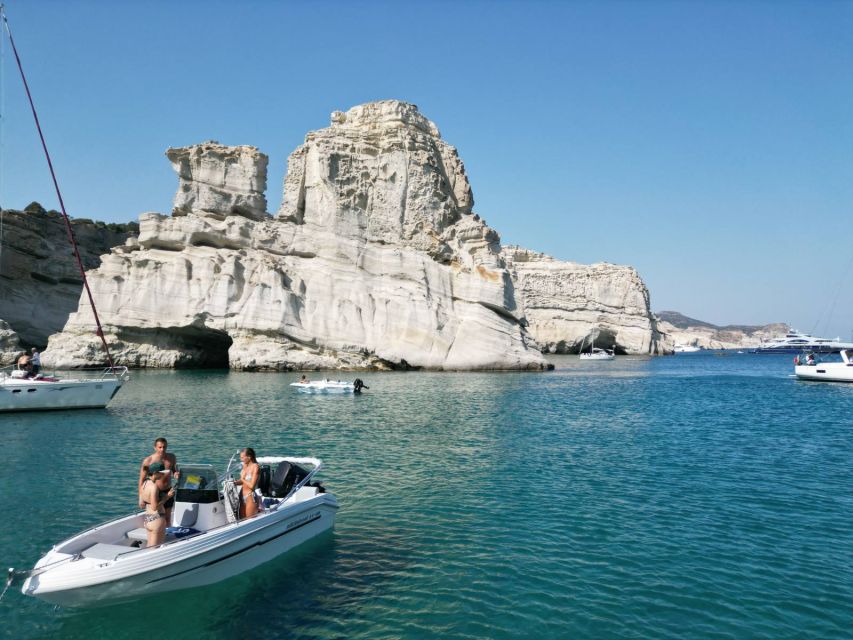 From Milos: Half-Day Private Cruise to Kleftiko & Sikia Cave - Tsigrado, Fyriplaka, and Gerontas