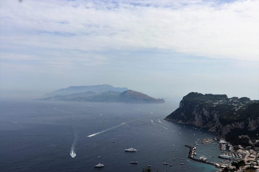 From Naples: Blue Grotto, Capri, and Anacapri Group Tour - Capri town, the Piazzetta, and Via Camerelle