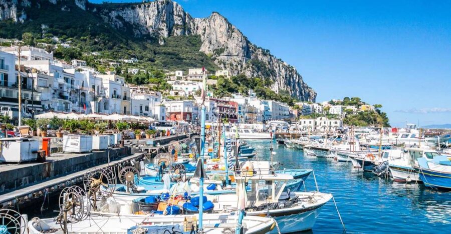 From Naples: Capri, Anacapri, and Blue Grotto Full-Day Trip - The ferry crossing and first look at Capri