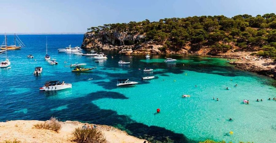 From Palma: Portal Vells Beach and Cave SUP & Snorkel Tour - From Beach el Mago to the cave