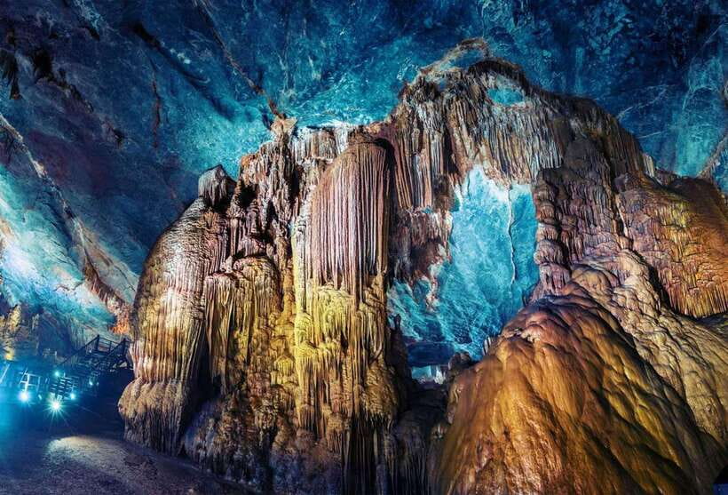 From Phong Nha/DongHoi: Paradise Cave and Zipline Dark Cave - Dark Cave begins above the Chay River