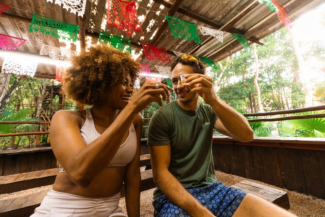 From Playa del Carmen ATV Adventure with Ziplines, Cenote - Tequila, tacos, and the extra-cost zone