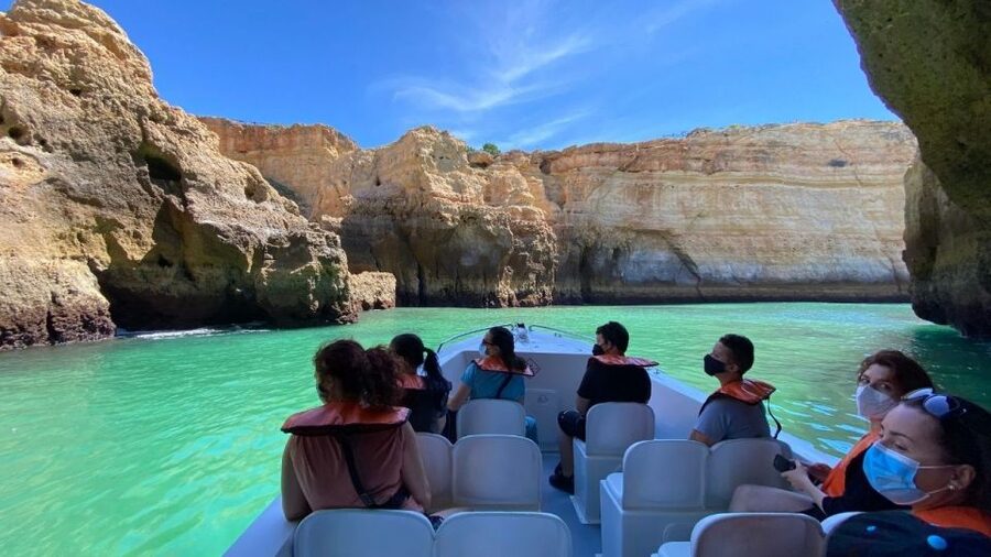 From Portimão: Algar de Benagil and Sea Caves Boat Tour - The boat, seating, and ride comfort