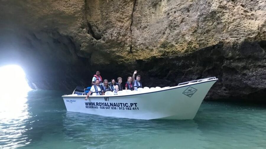 From Portimão: Algar de Benagil and Sea Caves Boat Tour - Guides, languages, and the feel on board