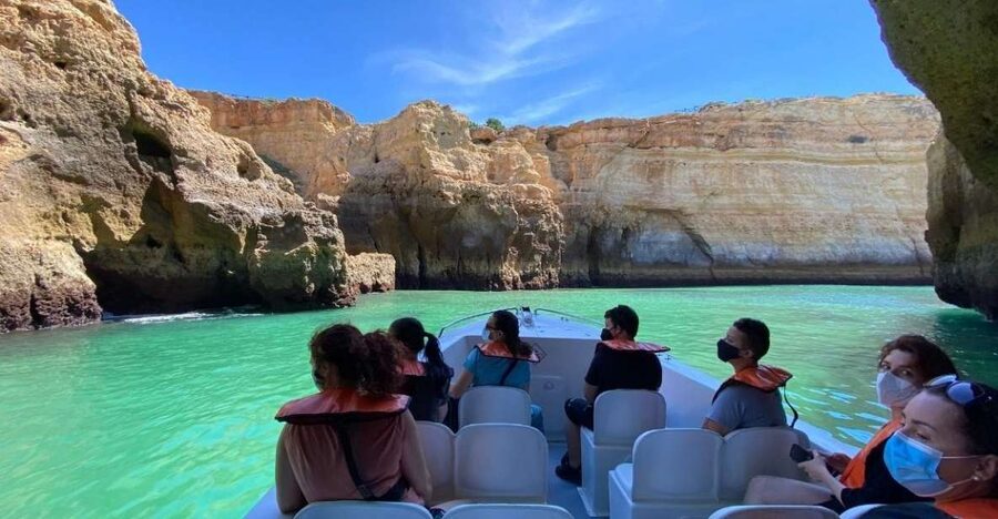 From Portimão: Algar de Benagil and Sea Caves Boat Tour - From the castle to Carvoeiro