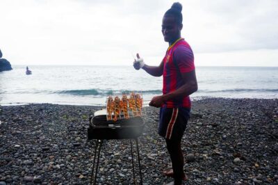 From Praia: Boat Trip, Snorkeling, Cave & BBQ on the Beach