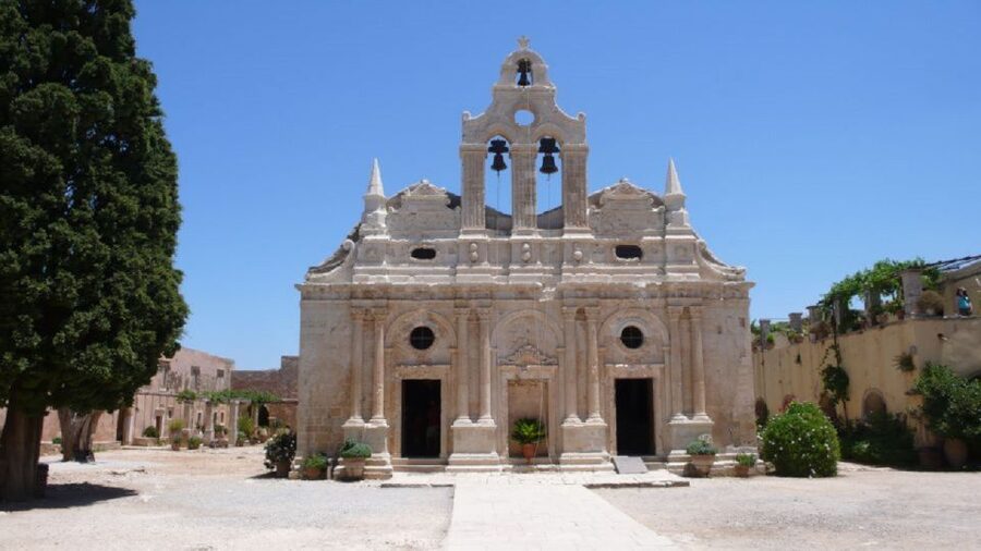 From Rethymno: Arkadi, Margarites, Sfendoni Cave & Axos Tour - The road toward Eleutherna