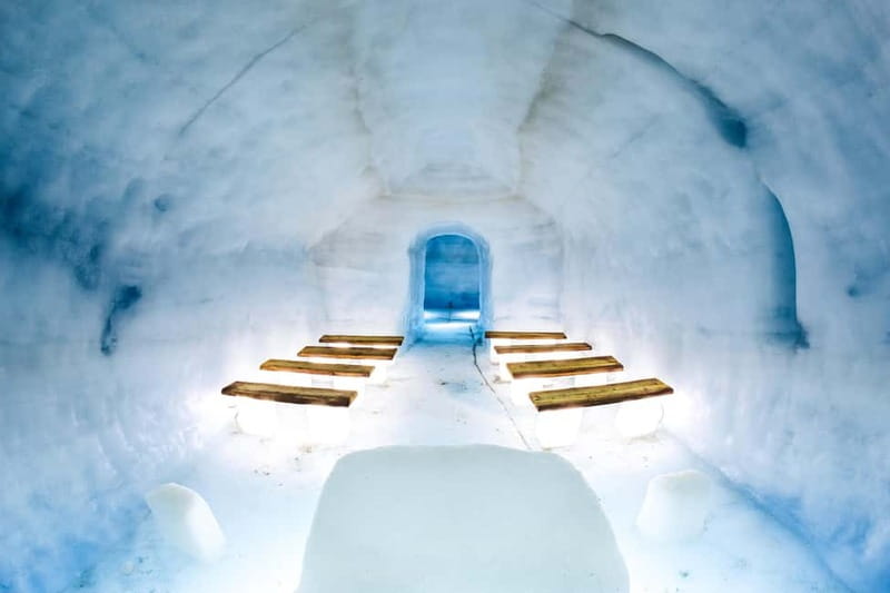 From Reykjavik: Into the Glacier Ice Cave Tour - Walking through the blue ice tunnel