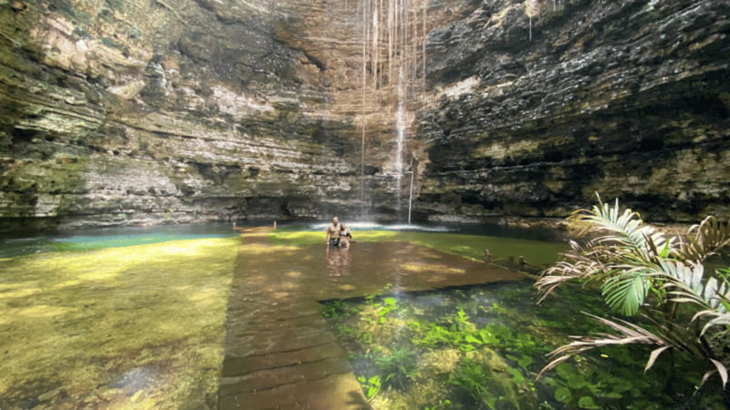 From Riviera Maya: Ek Balam & Cenote Tour w/ Lunch & Pickup - Chichikan Cenote: a cool break after the ruins