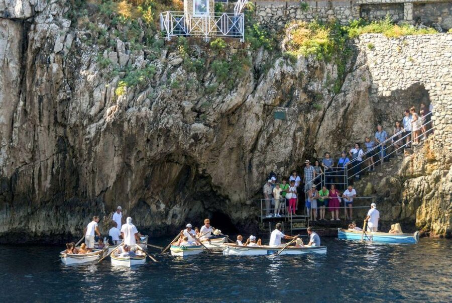 From Sorrento: Capri, Anacapri, & Blue Grotto Full-Day Trip - Capri’s Piazzetta is the polished finale