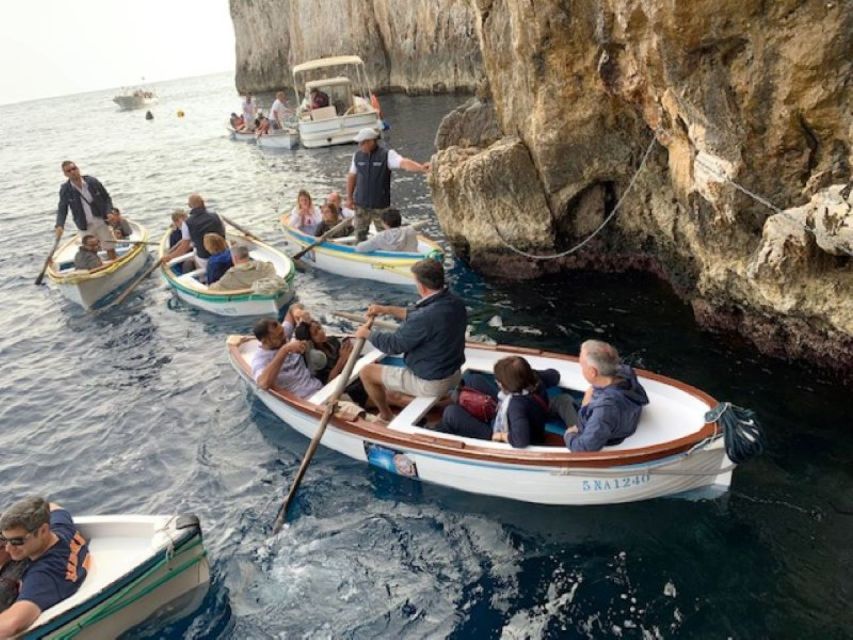 From Sorrento: Capri and Blue Grotto Day Tour - Capri town and the famous Piazzetta