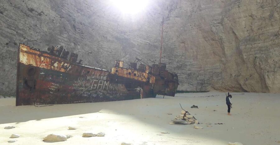 From St.Nikolaos: Boat Cruise to Navagio Beach & Blue Caves - Inside the Blue Caves