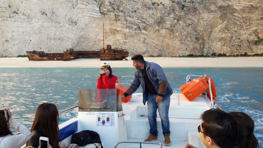 From St.Nikolaos: Boat Cruise to Navagio Beach & Blue Caves - Setting out from St. Nikolaos