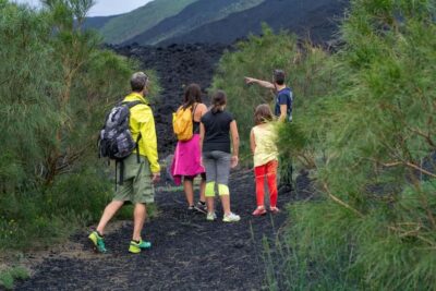 From Taormina: Etna Tour with Hiking, Cave Visit, & Tastings