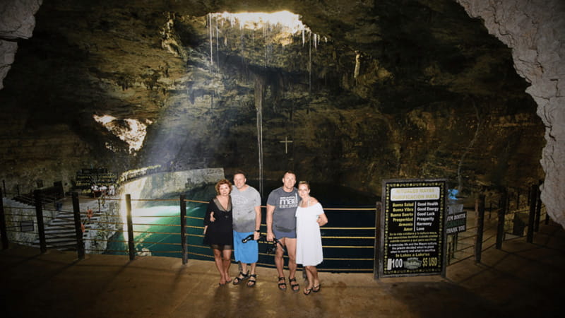FROM VALLADOLID RIO LAGARTOS + LAS COLORADAS + CENOTE (COLECTIVO TOURISTIC) - Cenote Hubiku: swimming, lunch, and a polished setting