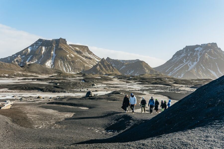 From Vik: Katla Ice Cave & Super Jeep Tour - The 30-minute walk onto Mýrdalsjökull