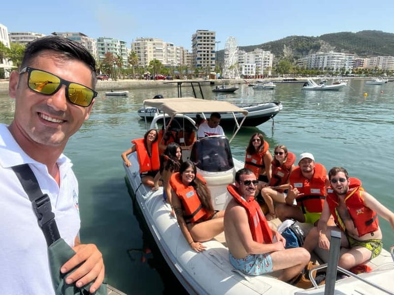 From Vlorë: Haxhi Ali Cave and Karaburun Speedboat Trip - What the small boat feels like