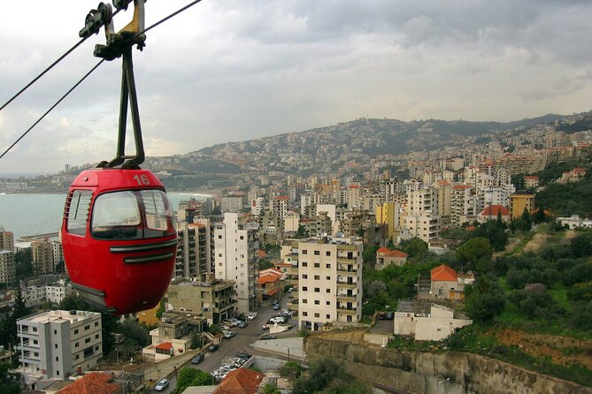 Full-Day Private Tour to Jeita Grotto, Harissa and Byblos - Harissa and the white statue above Jounieh Bay