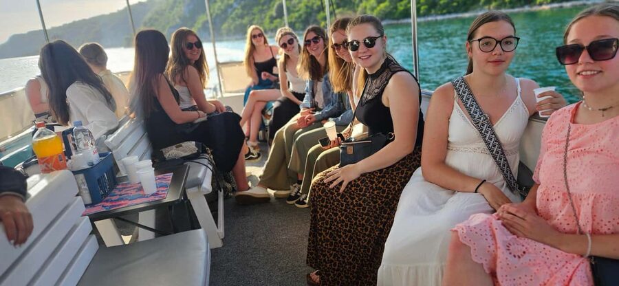 Funtana: Lim Fjord Cruise to Pirate’s Cave with Snorkeling - Drinks, music, and life on board
