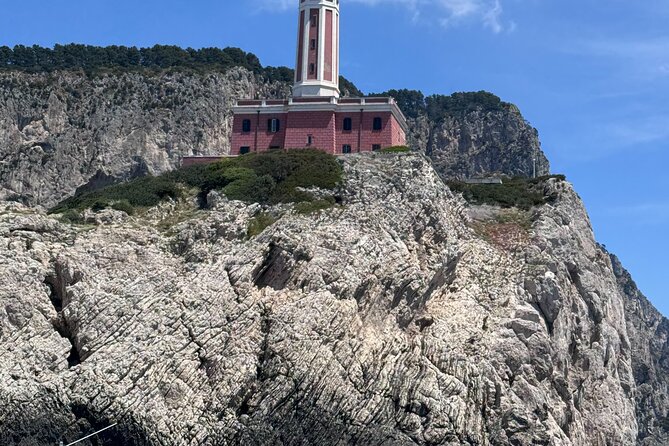 Futura Capri/Amalfi Private Boat Tour - Grottos' Visit - Punta Carena Lighthouse on Capri’s southwest tip