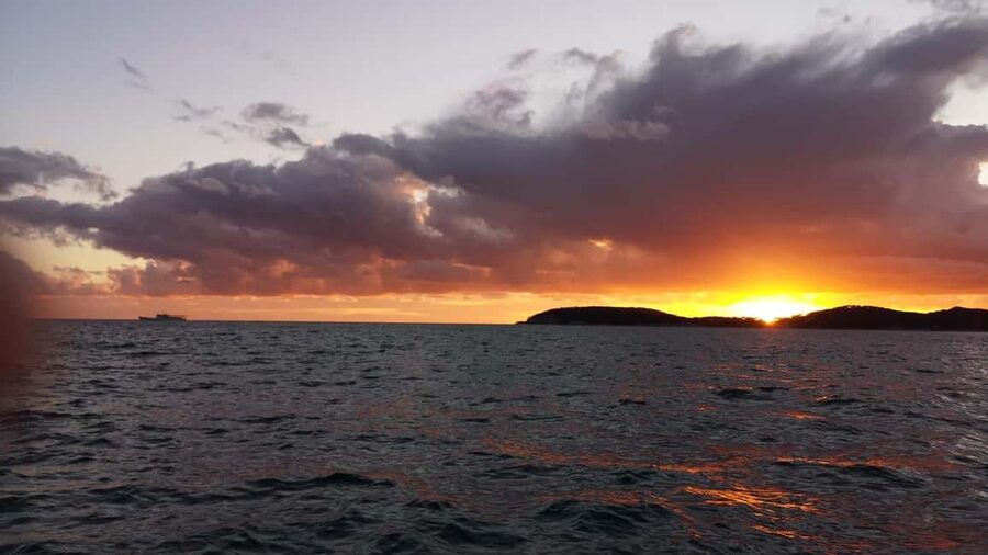 Glassboat sunset tour around Old Town & Caves in Dubrovnik - The city walls at golden hour