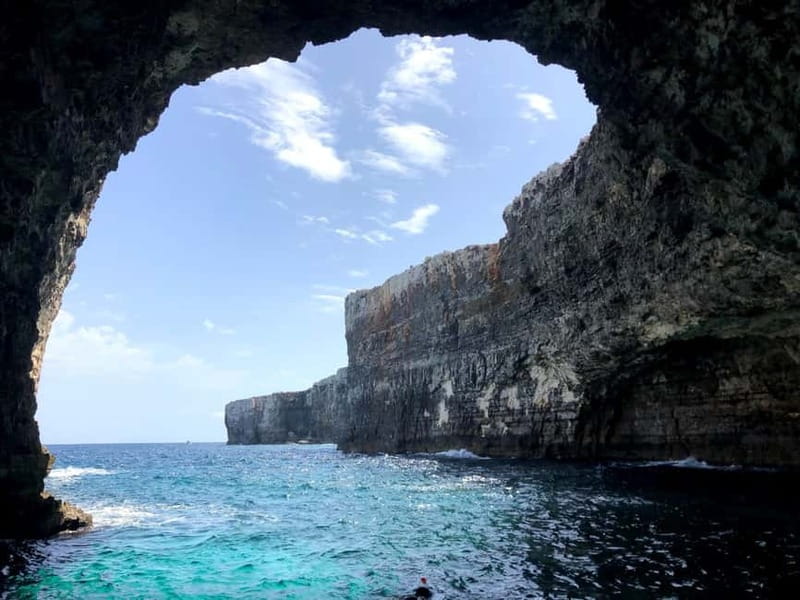 Gozo: 20-Minute Cave Tour and Blue Lagoon Stop - A short speedboat ride from Hondoq Bay