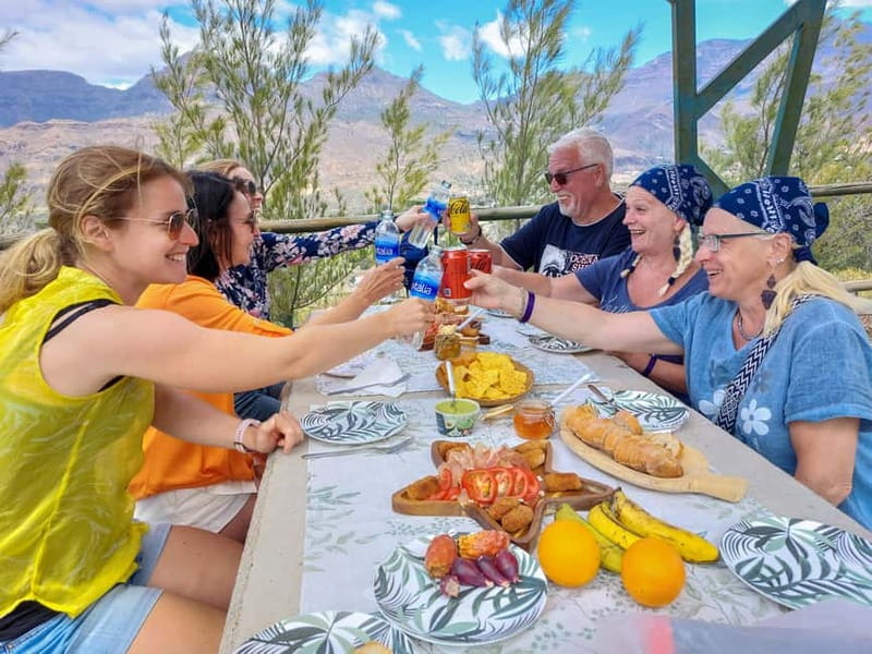 Gran Canaria: Red Gorge, Cave, Oasis Adventure Tour & Picnic - What the van ride and small group add