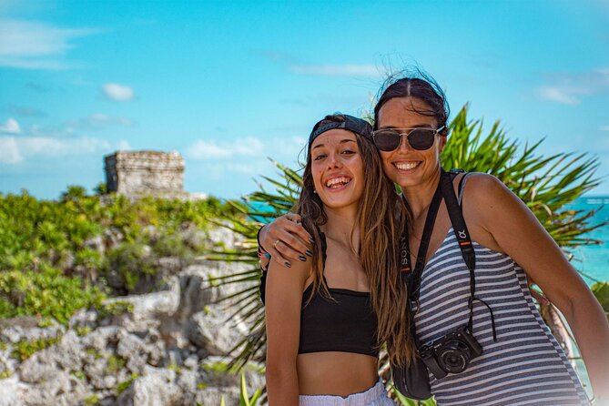 Guided tour to Tulum and Coba ruins, Cenote & Playa del Carmen - Tulum above the Caribbean