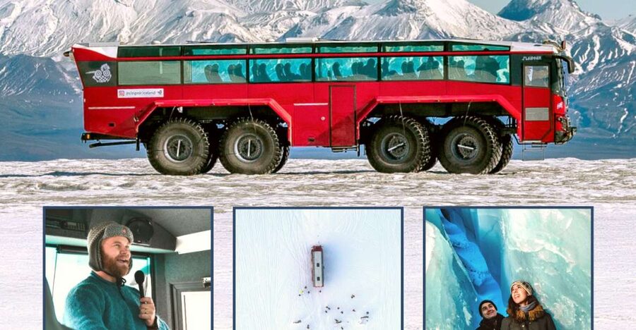 Gullfoss: Ice Cave and Glacier Tour in Glacier Monster Truck - The Langjökull ice cave