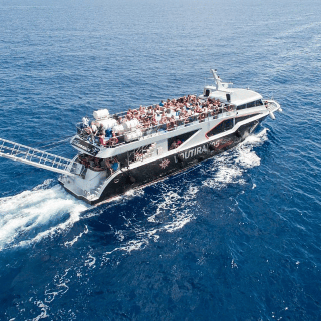 Half-day VIP Cruise: Shipwreck & Blue Caves - The Blue Caves in bright midday water