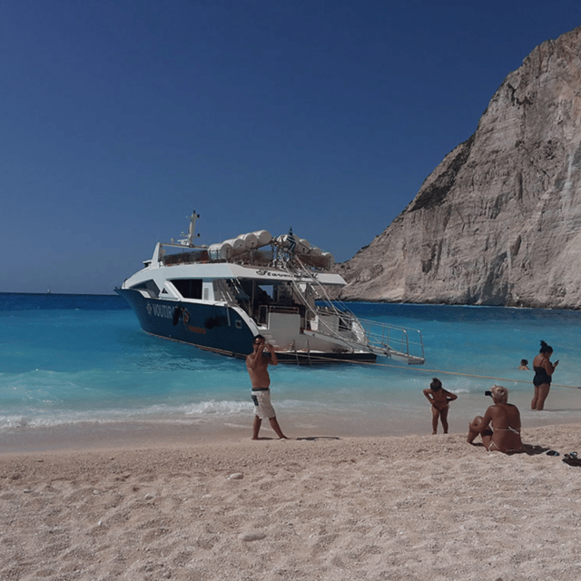 Half-day VIP Cruise: Shipwreck & Blue Caves - From Solomos Square to the Ionian Sea