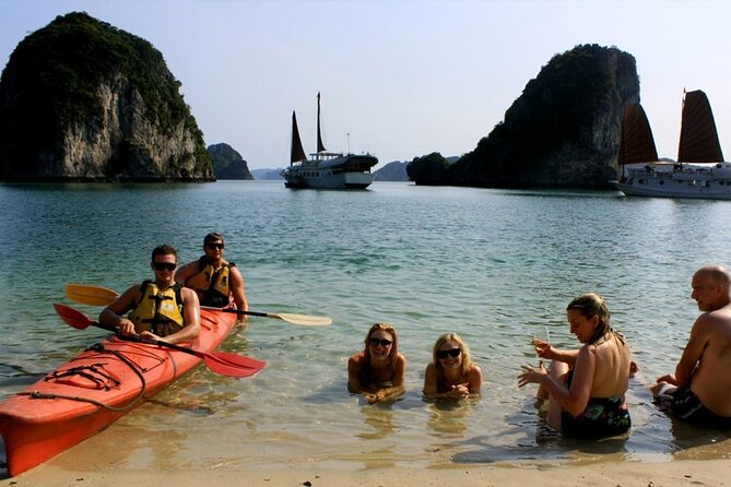 Halong Bay Day Tour By Diamond Era Cruise,Titop,Sung Sot & kayak - Titop Island, beach, and viewpoint