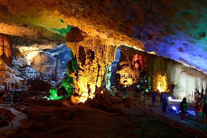 Halong Bay Day Tour By Diamond Era Cruise,Titop,Sung Sot & kayak - Sunset party on the upper deck