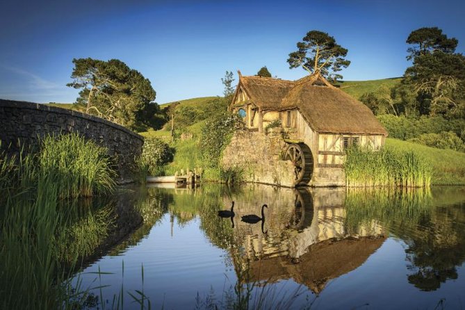 Hobbiton & Waitomo Caves Guided Day Trip from Auckland incl lunch - Walking through Hobbiton’s ten-acre Shire