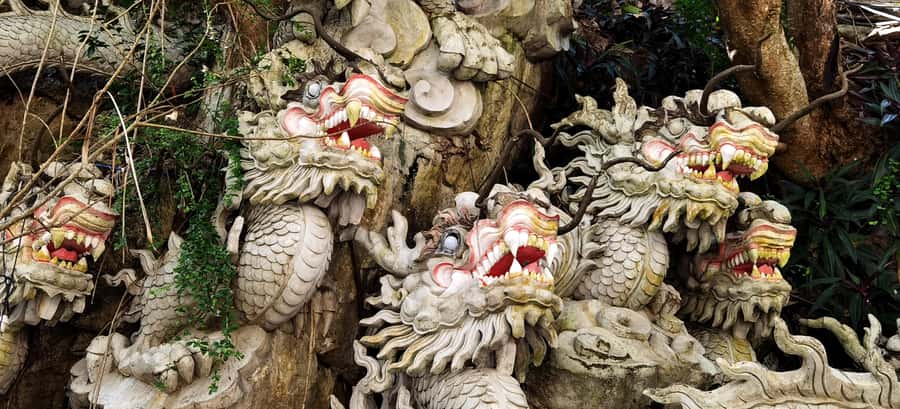 Hoi An: Marble Mountains, Am Phu Cave & Monkey Mountains - Marble Mountains, five hills with a religious heart
