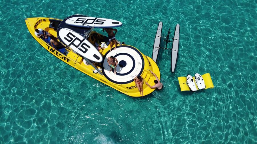 Ibiza: Beach and Cave Boat Tour with Luxury Water Toys - What the water-toy session is really like