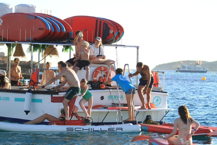 Ibiza by Sea: Coves, Caves, Water Sports & Open Bar - The secret stop: a quieter half hour in the water